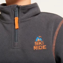 Fleece skid sweatshirt met rits jongens