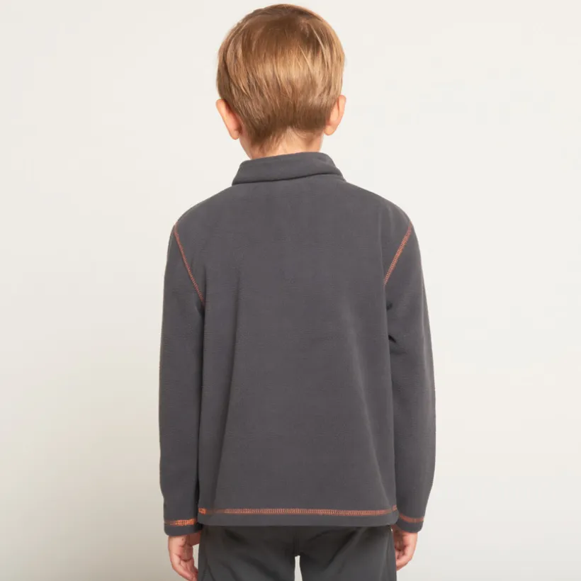 Fleece skid sweatshirt met rits jongens