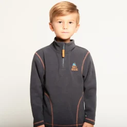 Fleece skid sweatshirt met rits jongens