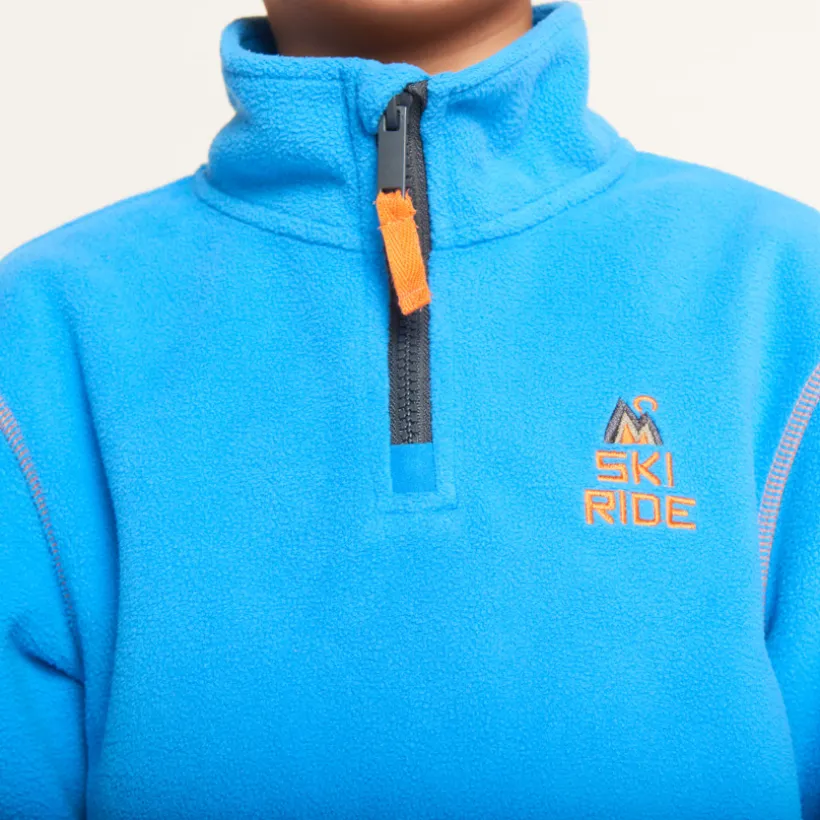 Fleece skid sweatshirt met rits jongens