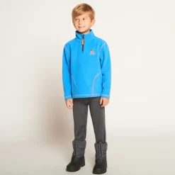 Fleece skid sweatshirt met rits jongens