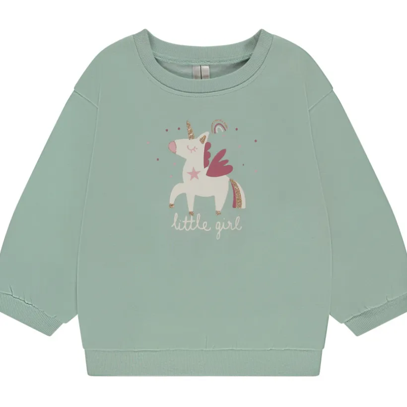 Fleece sweatshirt met fantasieprint meisjes