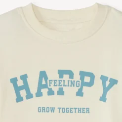 Fleece sweatshirt met print jongens