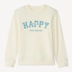 Fleece sweatshirt met print jongens