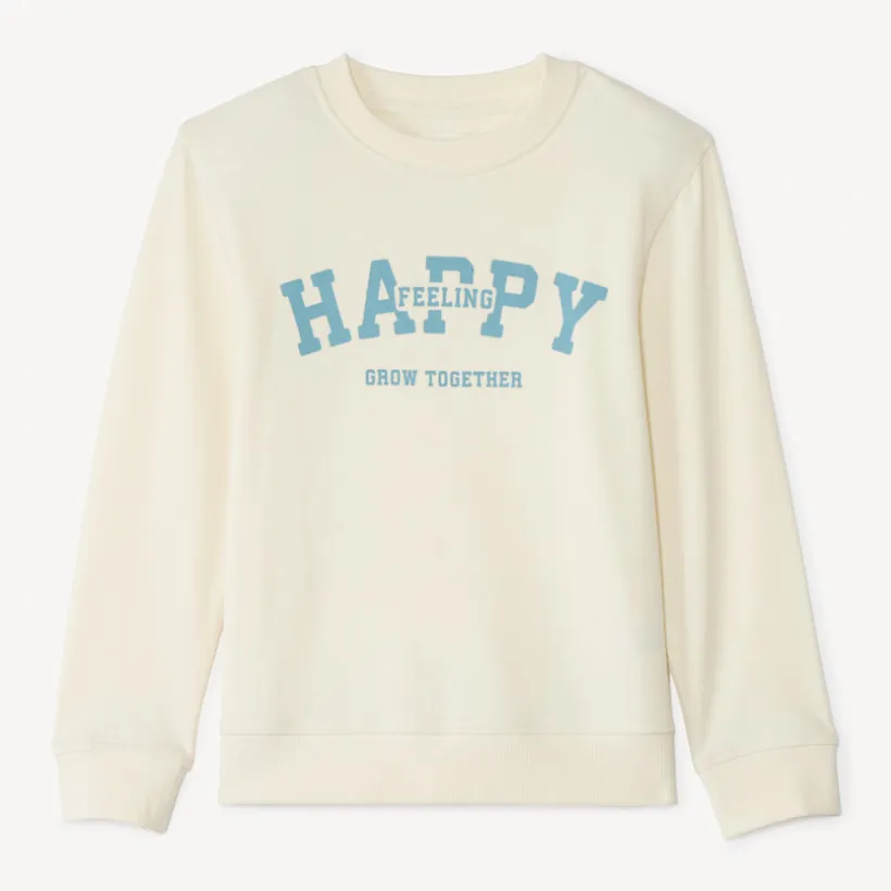 Fleece sweatshirt met print jongens