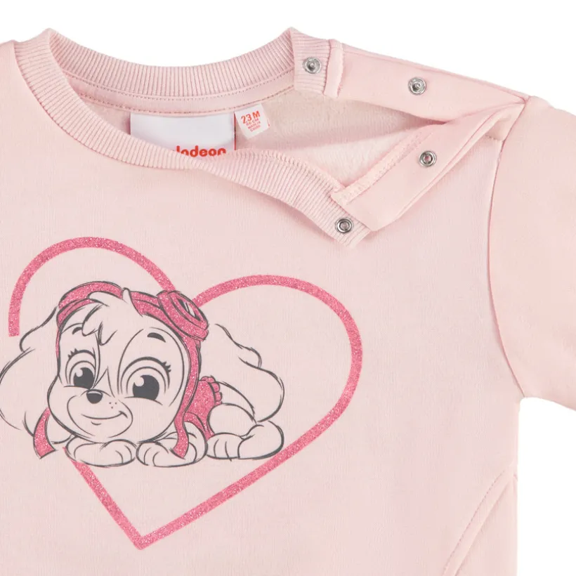 Fleece sweatshirt met print van Pat Patrouille Skye meisjes