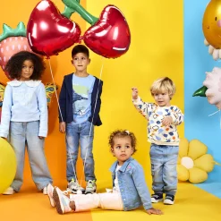 Fleecevest met kap voor jongens