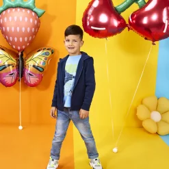 Fleecevest met kap voor jongens