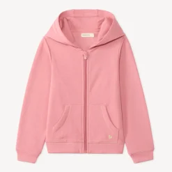 Fleece vest met vaste capuchon meisjes