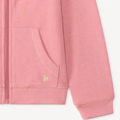 Fleece vest met vaste capuchon meisjes
