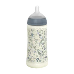 Fles met fysiologische speen SX PRO L 360ml Wonderland Liberty blauw