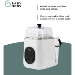 Flessenreiniger & Steriliseren NutriWash 4-in-1 Wit