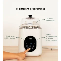 Flessenreiniger & Steriliseren NutriWash 4-in-1 Wit