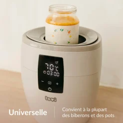 Flesverwarmer Lovi voor Mammafeel Grijs