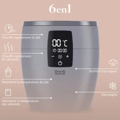 Flesverwarmer Lovi voor Mammafeel Grijs