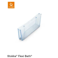 Flexi Bath XL opvouwbaar bad met white badstoel ocean blue