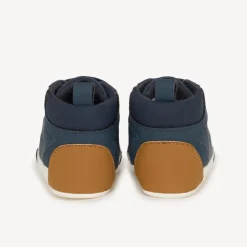 Flexibele laarsjes met elastische veters voor babyjongens in marineblauw