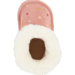 Flexibele laarsjes met nepbont en stippenprint voor babymeisje