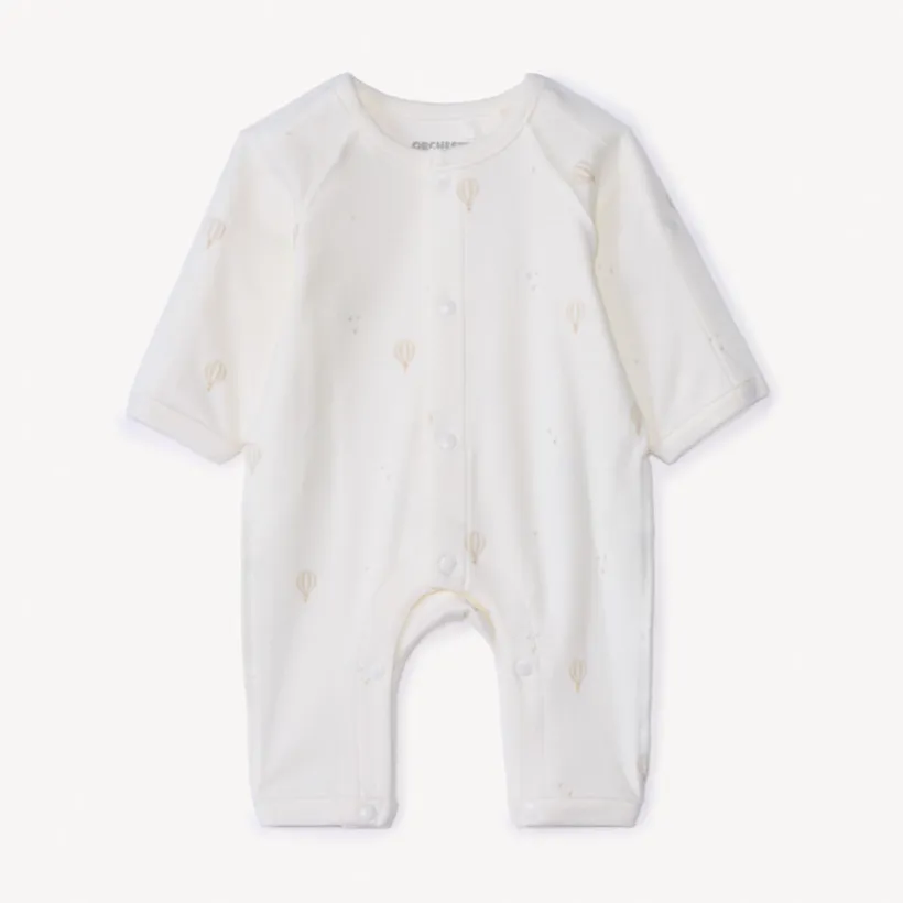 Fluweel combinatie met ballonmotief voor prematuur baby