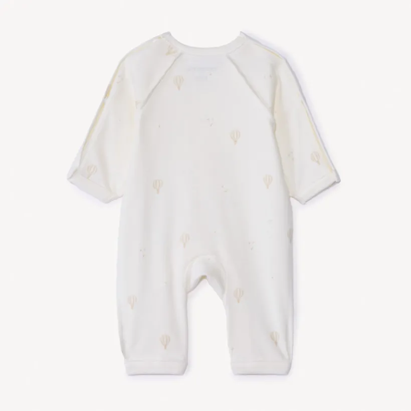 Fluweel combinatie met ballonmotief voor prematuur baby
