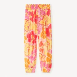Fluweelige culotte met bloemenprint meisjes