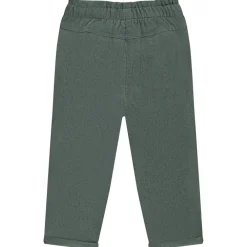 Fluwelen babybroek met knoop meisjes