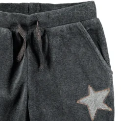Fluwelen joggingbroek met ster van lovertjes