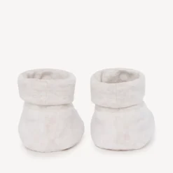 Fluwelen pantoffels met geborduurd schaapje voor baby