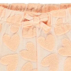 Fluwelen short met dévoré effect meisjes
