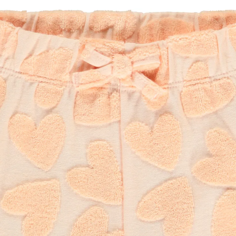 Fluwelen short met dévoré effect meisjes