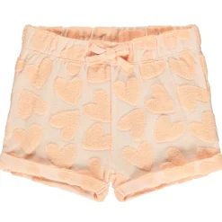 Fluwelen short met dévoré effect meisjes