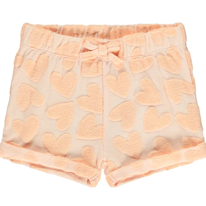 Fluwelen short met dévoré effect meisjes