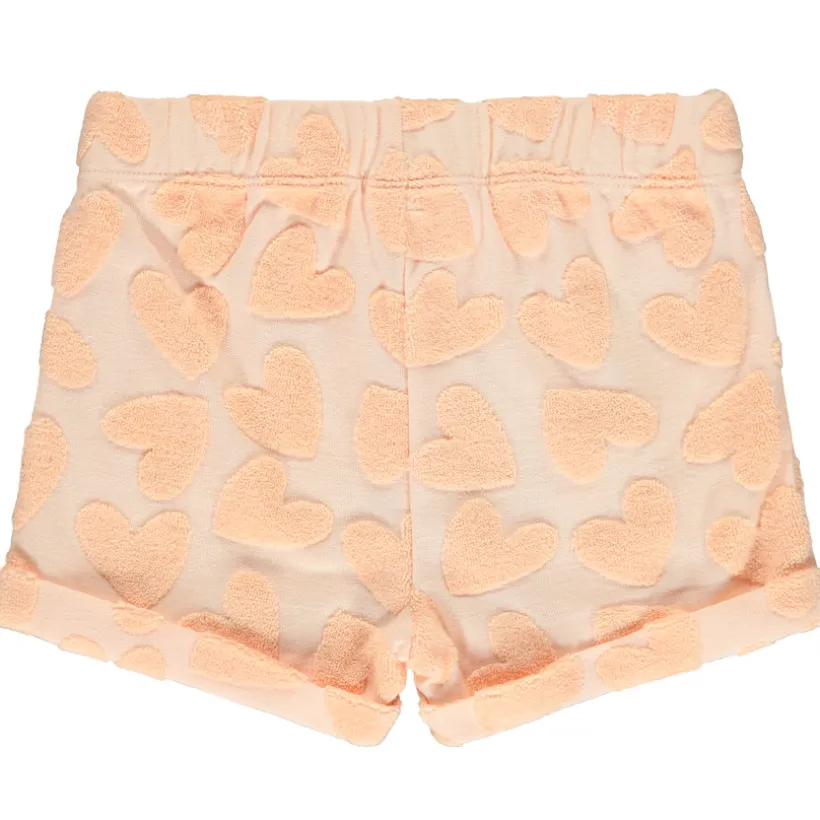 Fluwelen short met dévoré effect meisjes