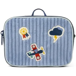Fluwelen Tasje met Band Blauw Jules