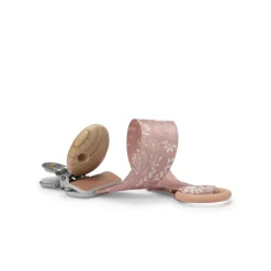 Fopspeenclip in hout Monkey Sunrise Pink