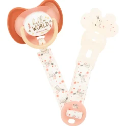 Fopspeenclip Lapin met universele siliconen ring
