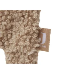 Fopspeenclip Teddy Bear Biscuit in zachte bouclé stof