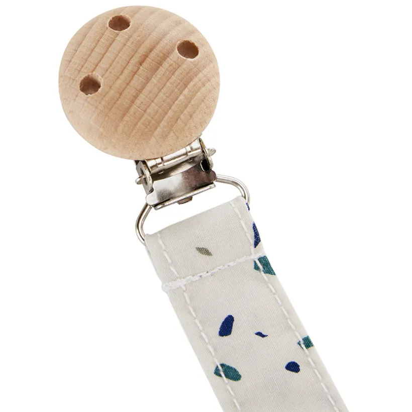 Fopspeenclip van hout Grafisch