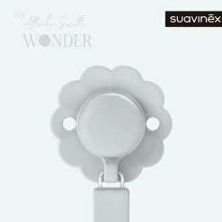 Fopspeenclip Wonder silicone illusion blue