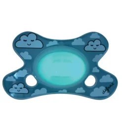 Fopspeen dental Night Glow in the Dark 0-6m - Blauw