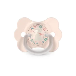 Fopspeen fysiologische tepel siliconen SX PRO Wonderland Butterfly 0-6M versierd in roze