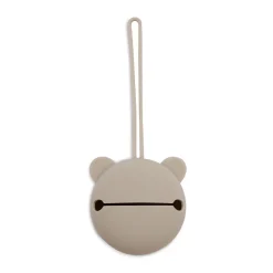 Fopspeenhouder in silicone Olijf Groen 7cm