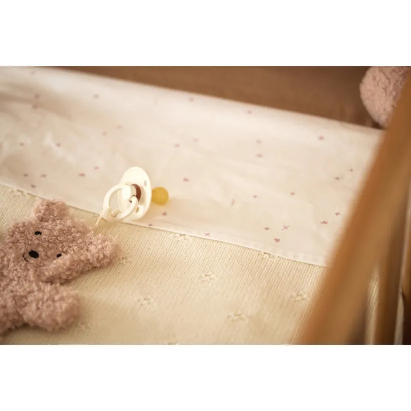 Fopspeenhouder Teddy Bear Wild Rose