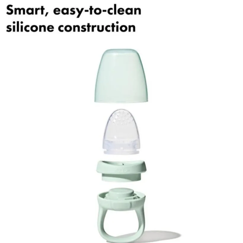 Fopspeen knabbelaar in silicone Opal