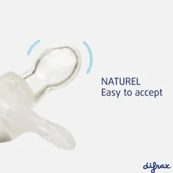 Fopspeen Natural silicone 0-6m Pure Ice