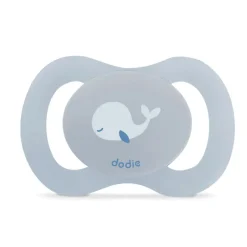 Fopspeen Newborn van siliconen blauw Dodie
