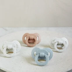 Fopspeen silicone Bamboe orthodontisch Vanilla White 0-6M