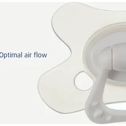 Fopspeen silicone natural 0-6m Rasperry