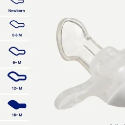 Fopspeen silicone natural 0-6m Rasperry