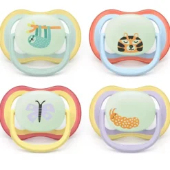 Fopspeen silicone Ultra Air Night 0-6m 2stks Mix - Kleur willekeurig